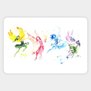 Fairy Dancers Summer Fall Winter Spring Sticker